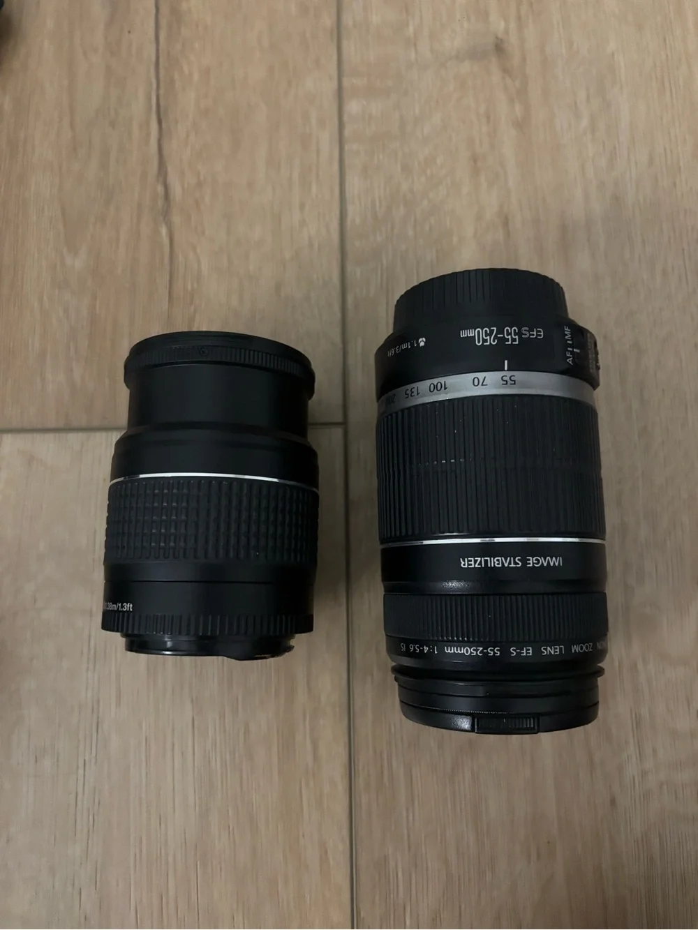 CANON REBEL T1I CAMERA WITH LENSES AND CAMERA BAG